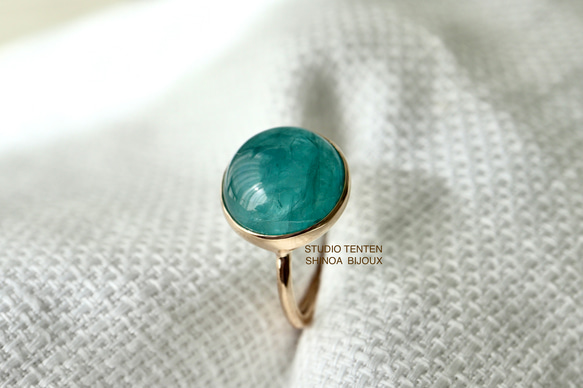 K10[神秘の青緑grandidierite]ring 1枚目の画像