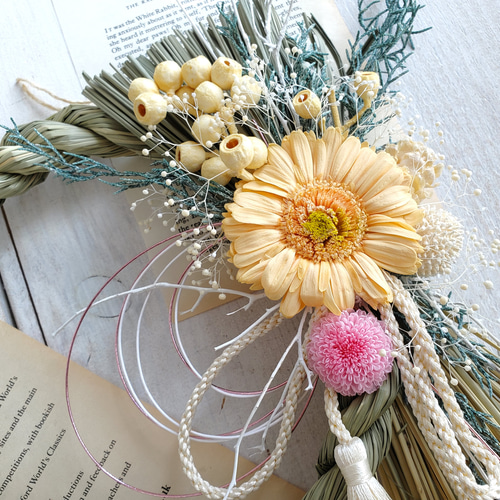 お正月飾り しめ縄リース natural しめ縄・しめ飾り yuki 通販