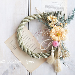 お正月飾り しめ縄リース natural しめ縄・しめ飾り yuki 通販