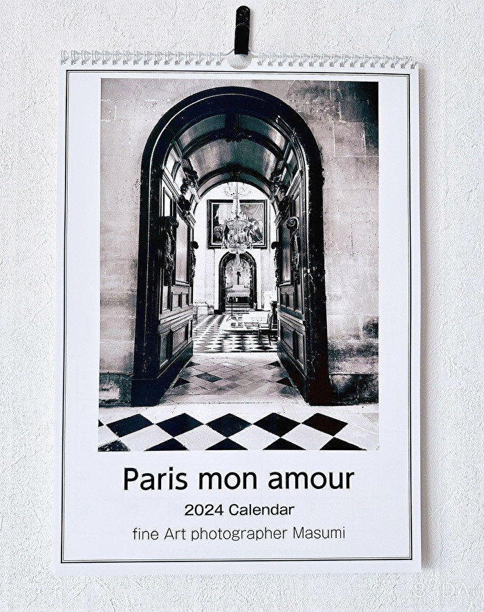 お値下げしました！2024年モノクロカレンダー Paris mon amour