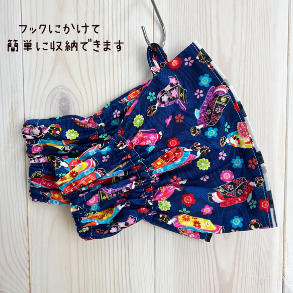 大人気♪　和柄 アームカバー 格子  日本製 ハンドメイド 袖口カバー　当店オリジナル 4枚目の画像