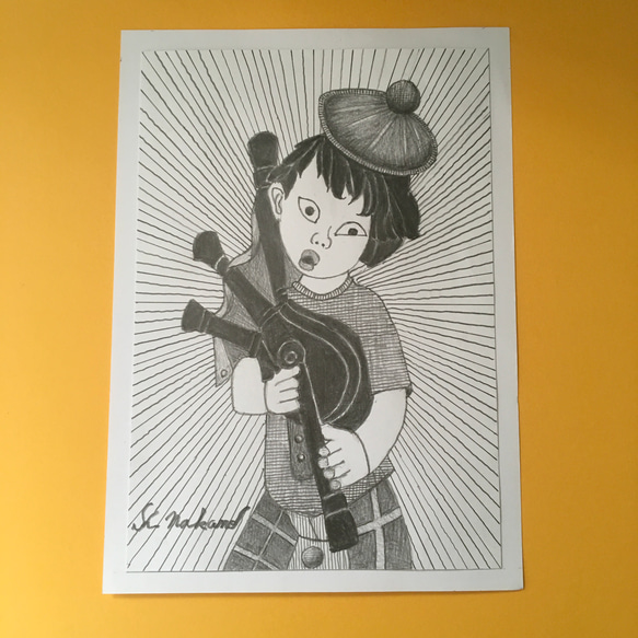 鉛筆画の少年シリーズ 1枚目の画像