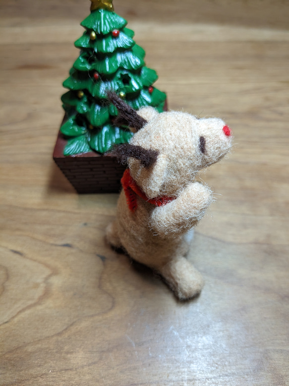 クリスマス置物（羊毛フェルトクリスマス） 4枚目の画像