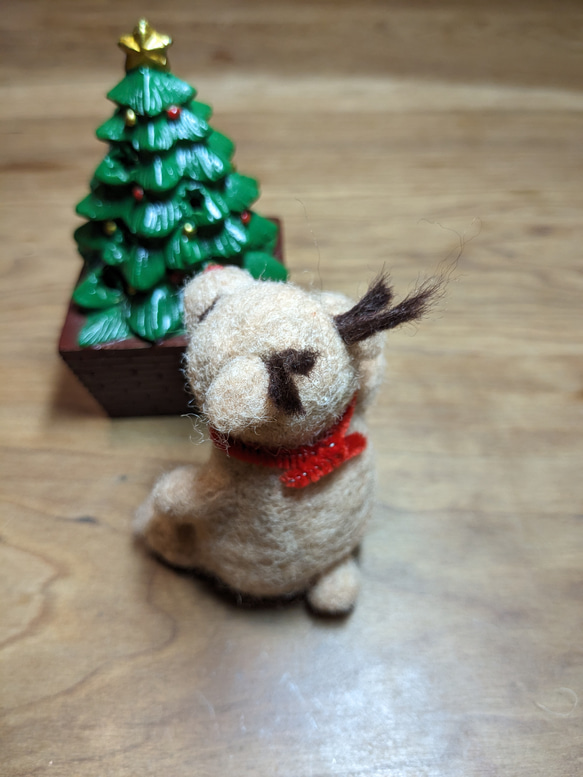 クリスマス置物（羊毛フェルトクリスマス） 3枚目の画像