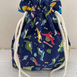 恐竜丸巾着 巾着袋 Cheek 通販 14941630｜Creema(クリーマ