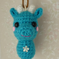 お地蔵様のあみぐるみ☆携帯ヒモタイプ 御守り付き キーホルダー