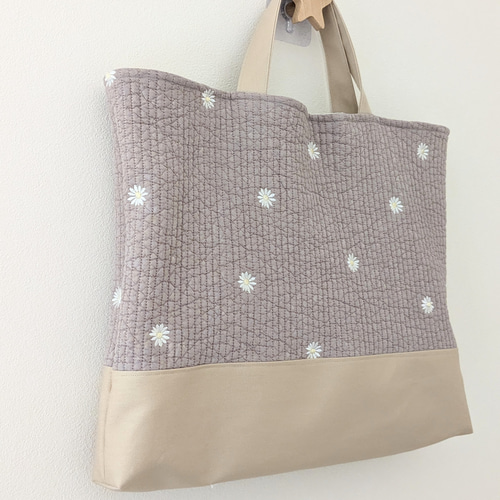 ヌビバッグ】マザーズバッグマーガレット×グレー