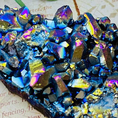 七色の夢໒꒱✨ オーラ アメジスト 紫水晶 ラフストーン 原石