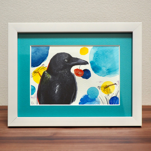 ガラス絵画 モザイク模様のガラス絵
