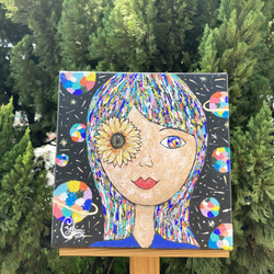 ｜Little Sun Flower Eye｜Miss Bottle Painting 1枚目の画像