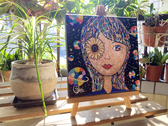 ｜Little Sun Flower Eye｜Miss Bottle Painting 6枚目の画像