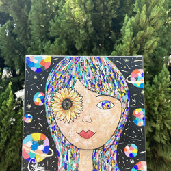 ｜Little Sun Flower Eye｜Miss Bottle Painting 4枚目の画像