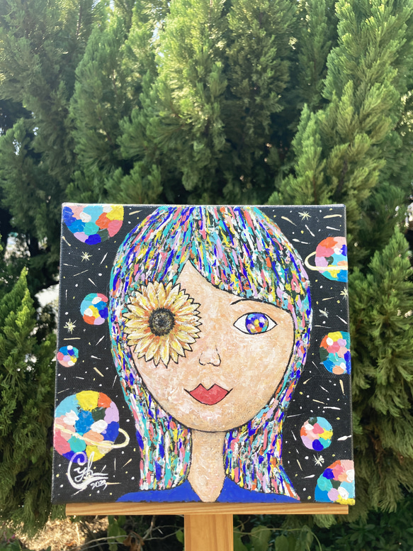 ｜Little Sun Flower Eye｜Miss Bottle Painting 4枚目の画像