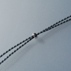 【１点もの】ボルダーオパールのネックレス*マクラメ編みsilver925アクセサリー 5枚目の画像
