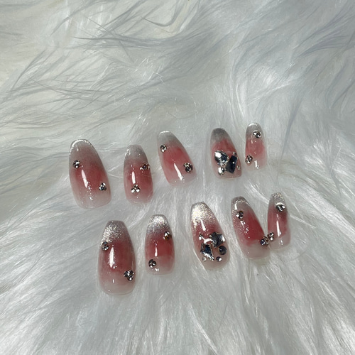 ネイルチップ マグネット シンプル 大人 ブラウン 結婚式 ウエディング ネイルチップ マグネット シンプル 大人 ブラウン 結婚式