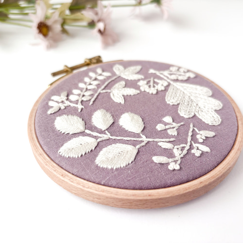 【在庫わずか】北欧 * ファブリックパネル お花とちょうちょ 北欧モチーフ 送料無料】12x12cmちいさなファブリックパネル【北欧フラワー