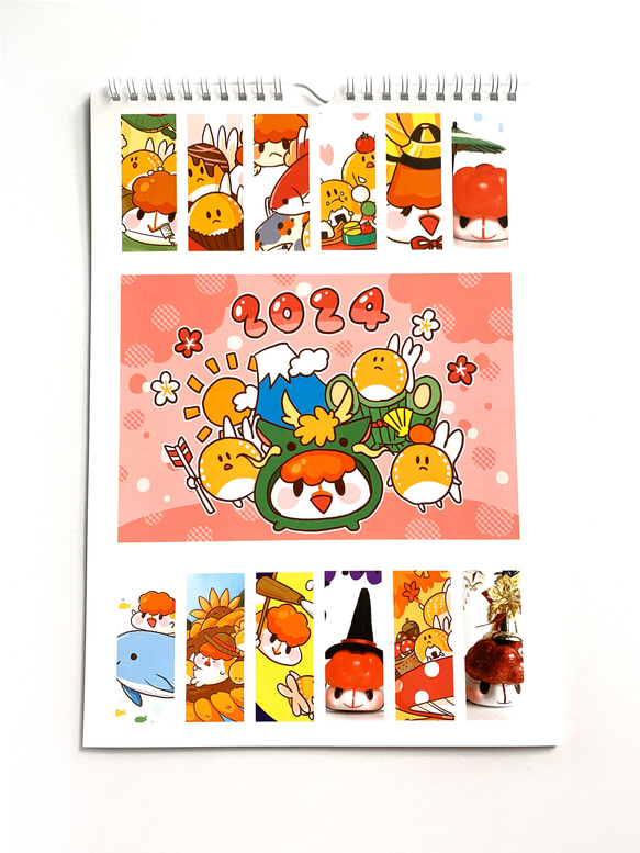 【値下げ】2024年金魚カレンダー 1枚目の画像