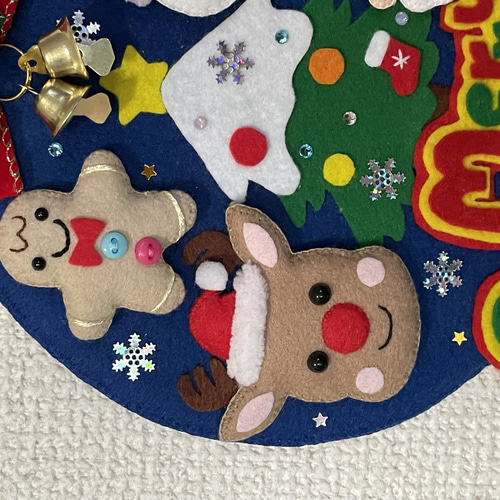 クリスマスリース フェルトリース リース pikataka 通販