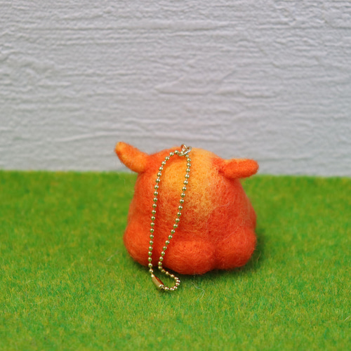 羊毛フェルト めんだこのめんこちゃん 2種類 オレンジ・水色 羊毛