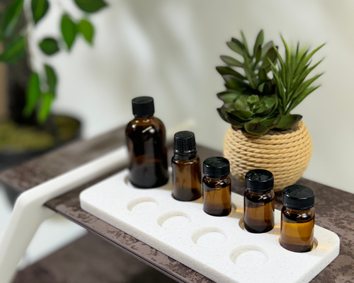 アロマオイルスタンド ホワイト石粒 穴 (小8個/大1個) ディフューザー