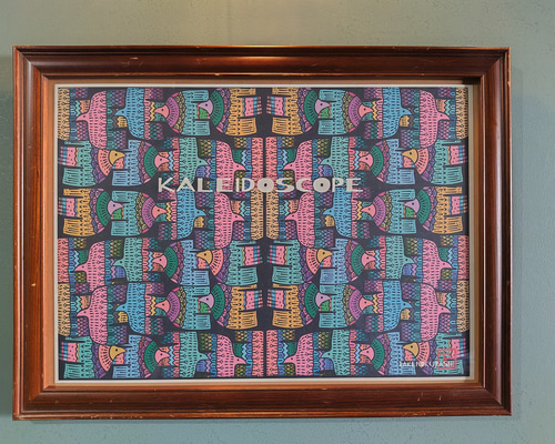 DELUXE】KALEIDOSCOPE 万華鏡 アート ポスター A4 A3 イラスト