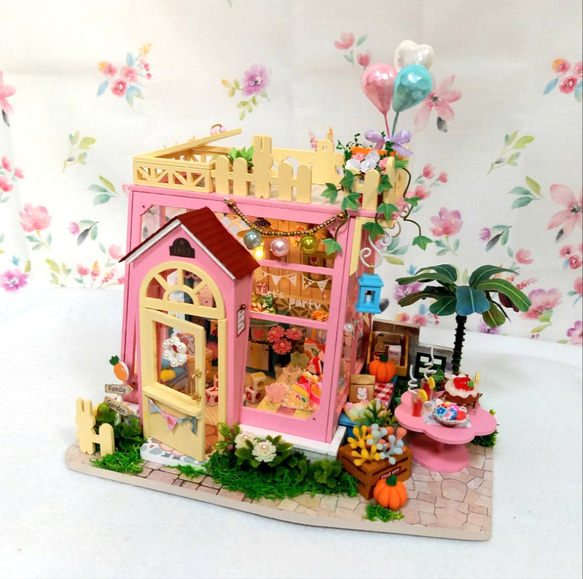割引致しました》『LET′S PARTY』ミニチュアドールハウスの完成