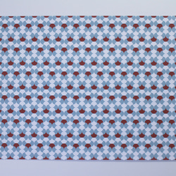 イチョウ柄の包装紙（ブルー系）　A4サイズ（8枚入り）デザインペーパー　ラッピングペーパー 5枚目の画像