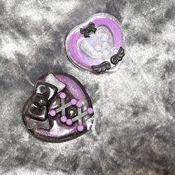 訳ありシェイカー 紫 2点 コレクトブック ハートシェイカー