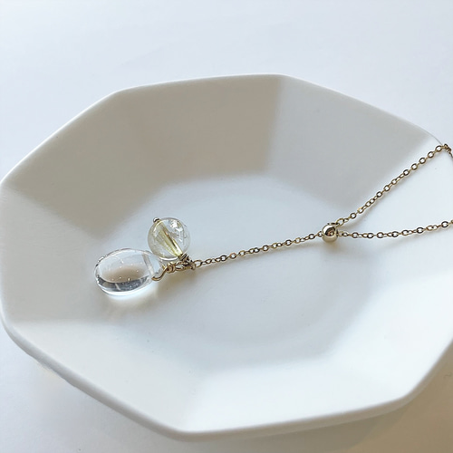 天然石　高品質　ルチル　クォーツ　虹入り　ネックレス　ペンダントトップ 楽天市場】虹入り水晶 ネックレスの通販
