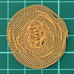 ネイルパーツ チェーン 極細 ゴールド 1mm 100cm レジン メタル ネイルアート BD3165 5枚目の画像