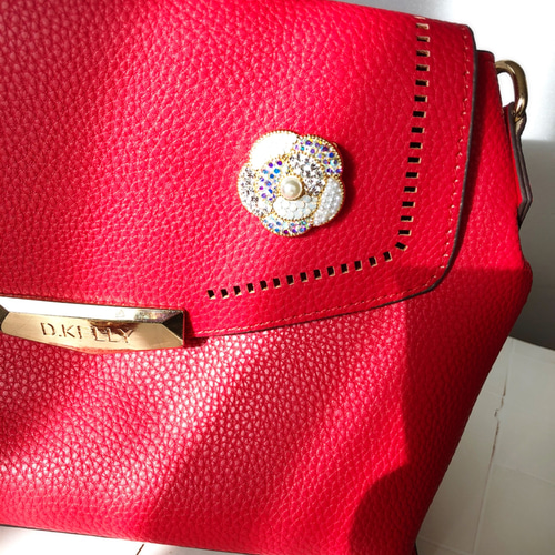 再販×3】グルーデコ カメリア ブローチ & ネックレス 2way セレモニー