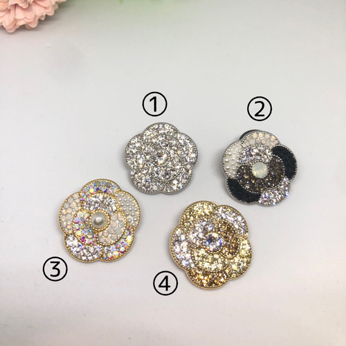 再販×3】グルーデコ カメリア ブローチ & ネックレス 2way セレモニー