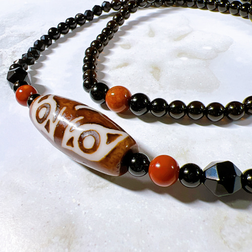 龍様を味方に』仏龍眼天珠☆龍紋珠☆ ネックレス・ペンダント roku