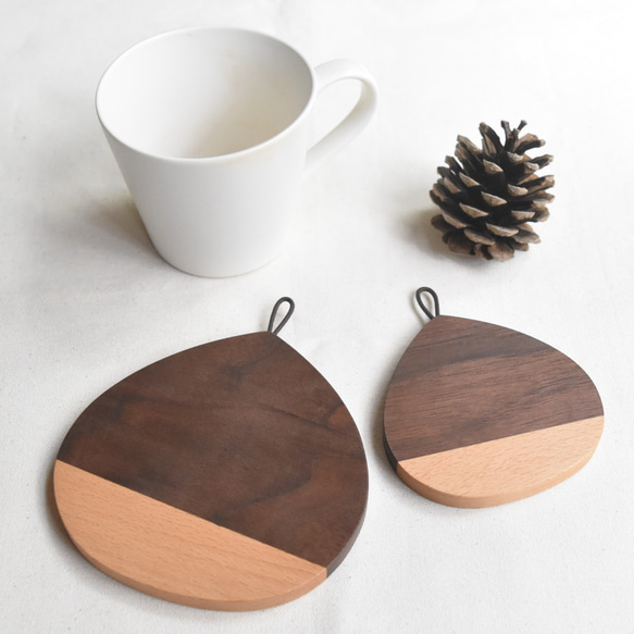 栗のコースター（小）・Creema限定 その他キッチン小物 木工房TANAKAGU