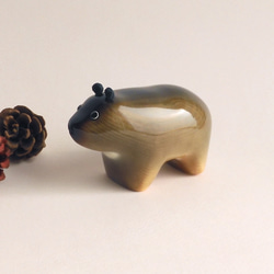 熊　（木・くま・動物・置物） wood bear / animal / figurine 1枚目の画像
