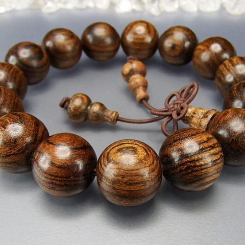 0213142 檀木回紋天珠ブレスレット、16センチ15＊11.7ミリ