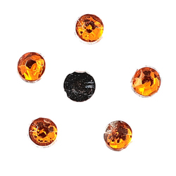 ラインストーン 2mm ss6 オレンジ 9000粒 丸 ネイル デコ レジン ネイルアート パーツ BD3183 2枚目の画像