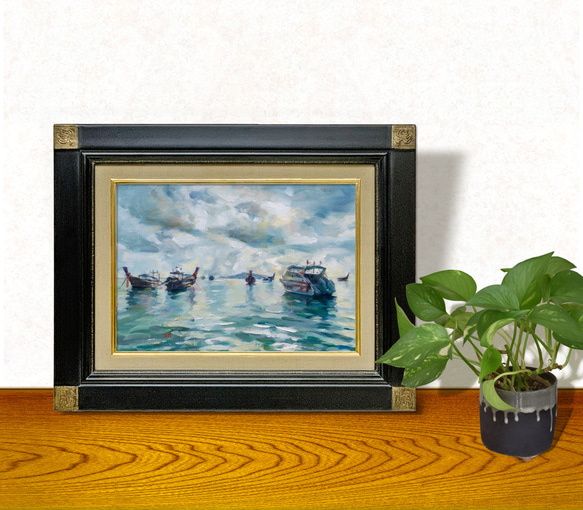 【澄みわたる-2】油絵　ジークレー・オリジナル版画 P3サイズ〜 6枚目の画像
