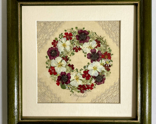 薔薇　額 ルドゥーテ 薔薇の額絵 壁掛け 額縁 可愛い アンティーク風 バラ