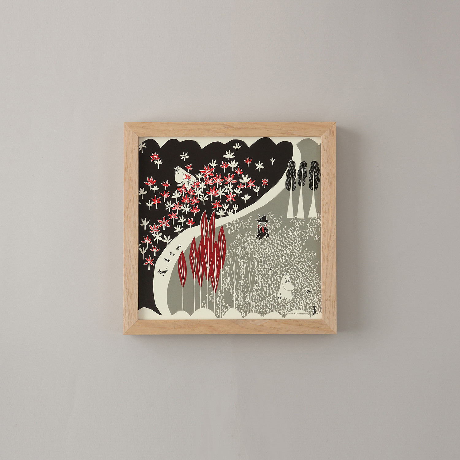 ムーミン　アートポスター20フレームセットnt　ここにいるよ　MOOMIN TRIBUTE WORKS