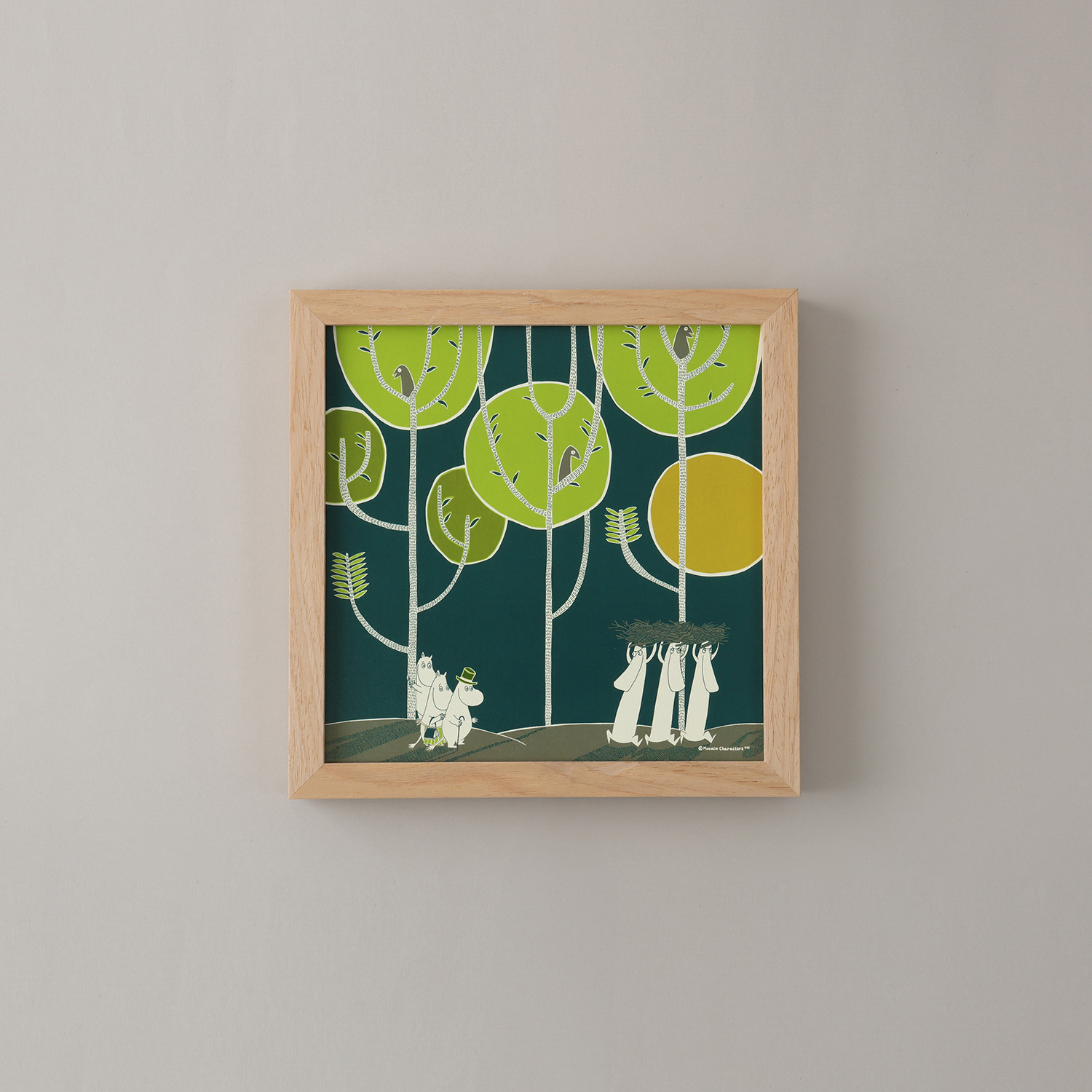 ムーミン　アートポスター20フレームセットnt　月夜の不思議　MOOMIN TRIBUTE WORKS