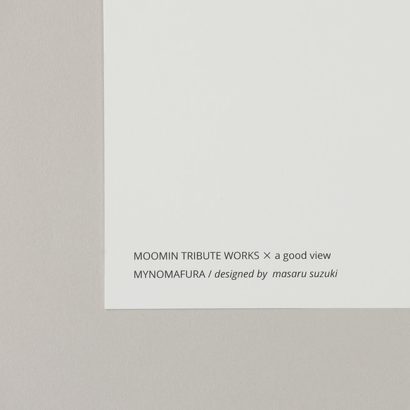アートポスター20&フレームセット　ミイのマフラー/ピンク　MOOMIN TRIBUTE WORKS 5枚目の画像