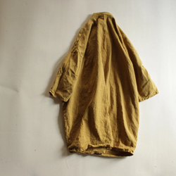 vintage cocoon coat / 柑子色/草木染め 6枚目の画像