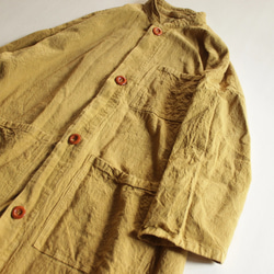 vintage cocoon coat / 柑子色/草木染め 11枚目の画像