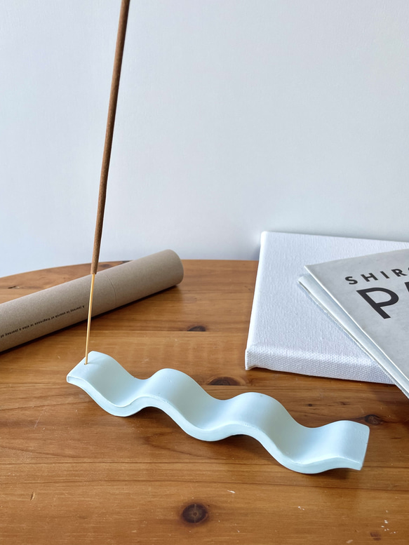 wave incense holder お香立て 4枚目の画像