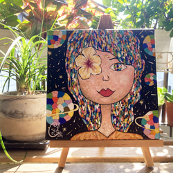 ｜Little Hibiscus  Eye｜Miss Bottle Painting 6枚目の画像