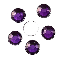 ラインストーン 4mm 紫 3000粒 丸 ネイル プラ製 3D デコ レジン ネイルアート ハンドメイド BD3269 2枚目の画像