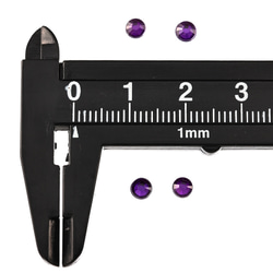 ラインストーン 4mm 紫 3000粒 丸 ネイル プラ製 3D デコ レジン ネイルアート ハンドメイド BD3269 4枚目の画像