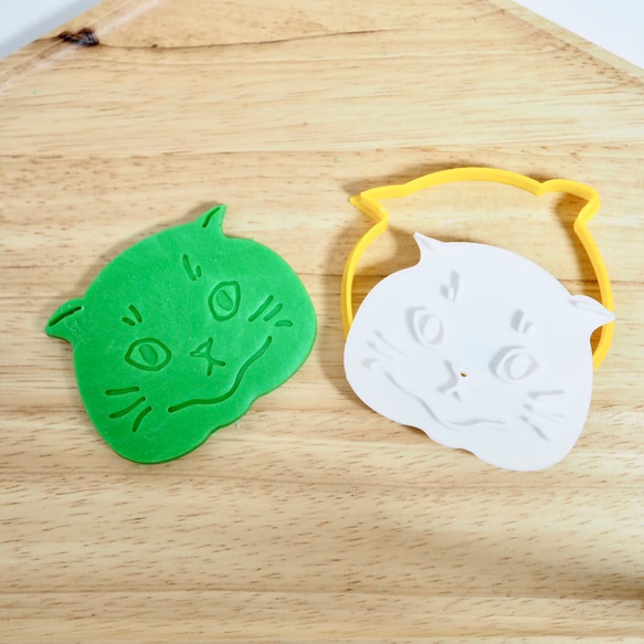 スコティッシュフォールド【お顔】3dプリンタークッキー型 クッキー型