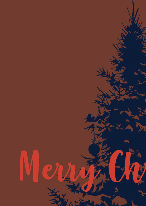 クリスマスツリー、クリスマスポスター、北欧デザイン、シンプル、ミニマルなインテリアに、大人のクリスマス。【C-0516】 10枚目の画像